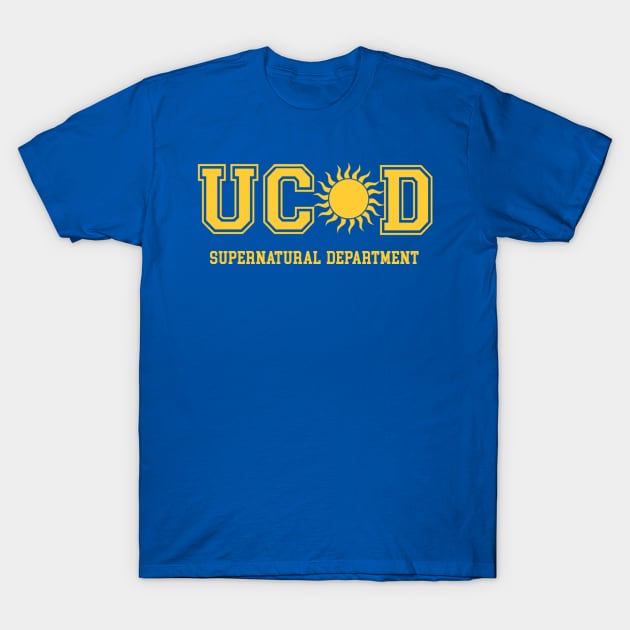 UC Sunnydale Supernatural Dept. T-Shirt by meenmonthon